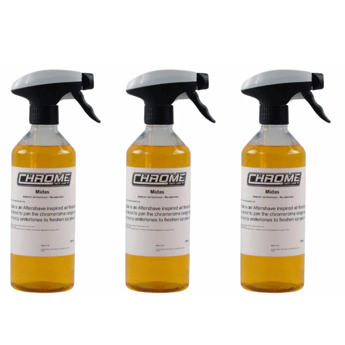 Chrome Northwest 3x Midas Air Freshener 500ml