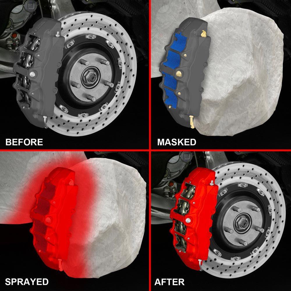 Red Spray-On Brake Caliper Paint | E-TECH | Heat Resistant to 220°C