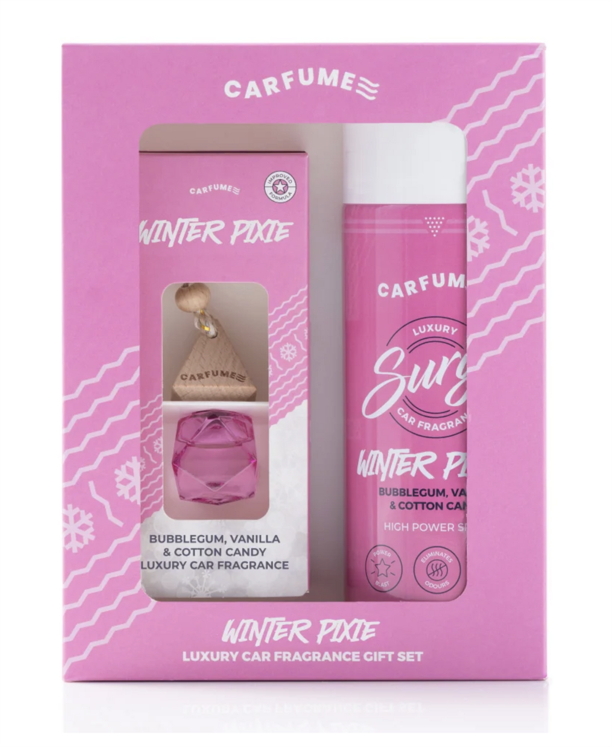 Car Fume Winter Pixie Gift Set Diffuser & Spray Can