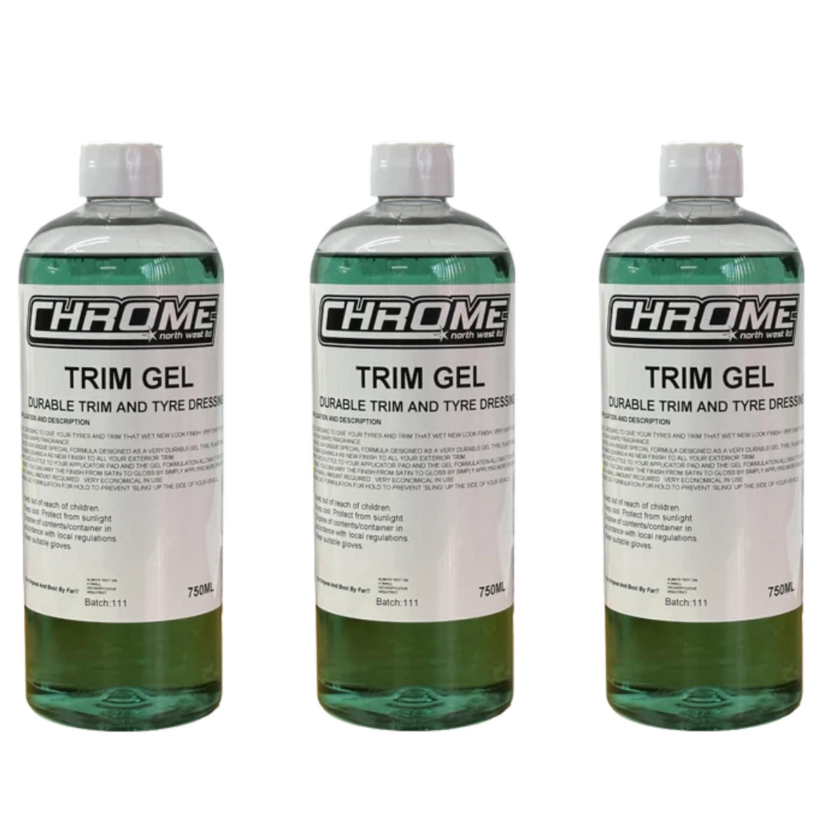 Chrome Northwest 3x Trim & Tyre Gel 750ml