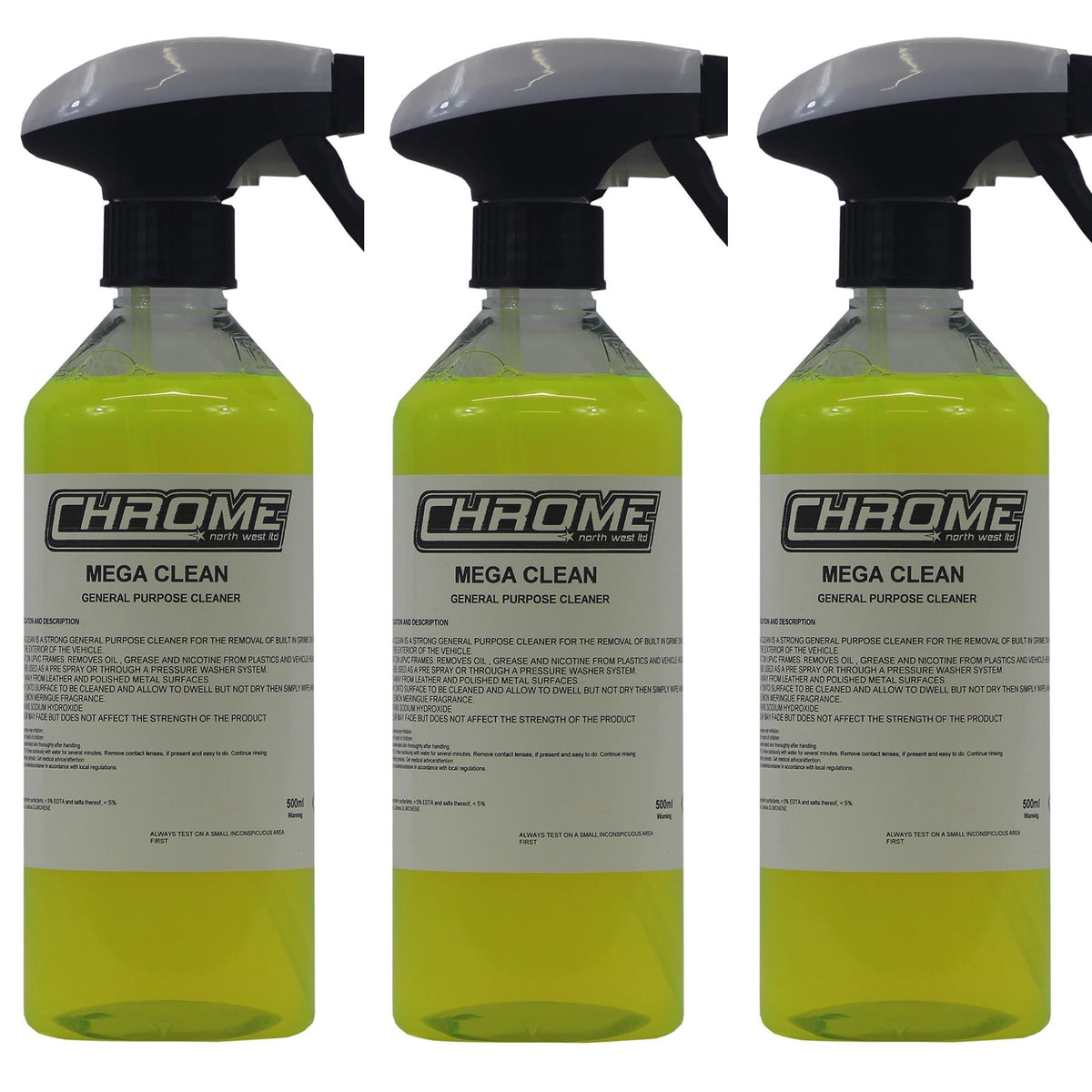 Chrome Northwest 3x Megaclean 500ml