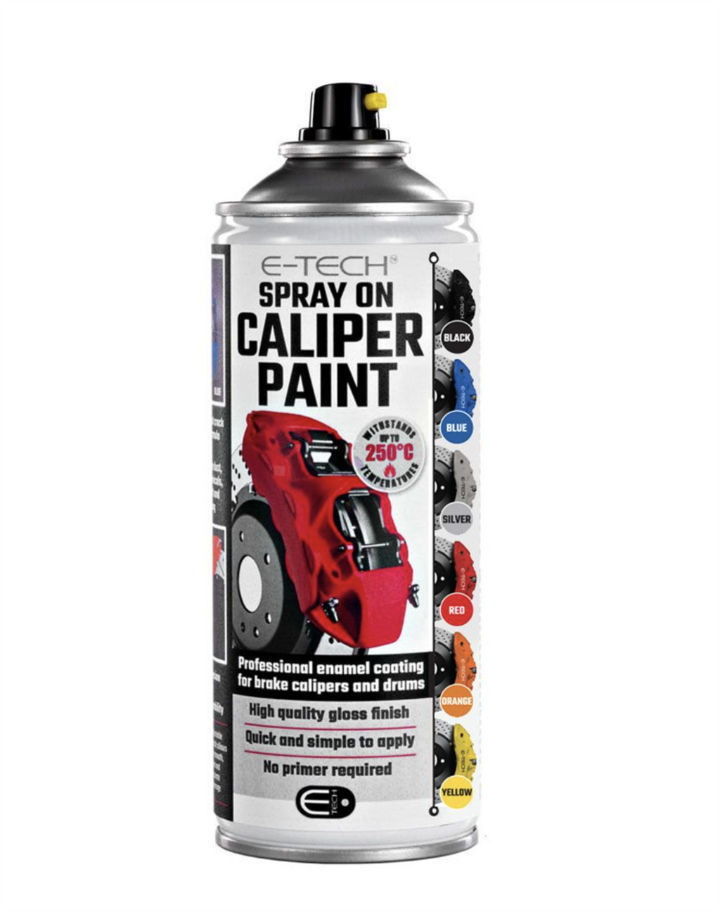 Yellow Spray-On Brake Caliper Paint | E-TECH | Heat Resistant to 220°C