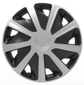 Commercial Wheel Trim For Ford Transit Connect 15" Black & Silver Hub Cover Set of 4