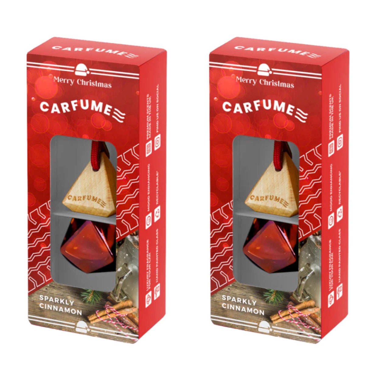 Carfume Diffuser - Sparkly Cinnamon x2