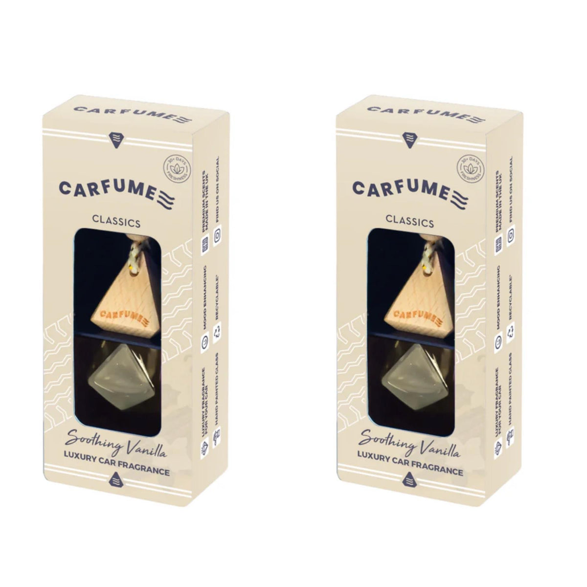 Carfume Diffuser - Soothing Vanilla x2