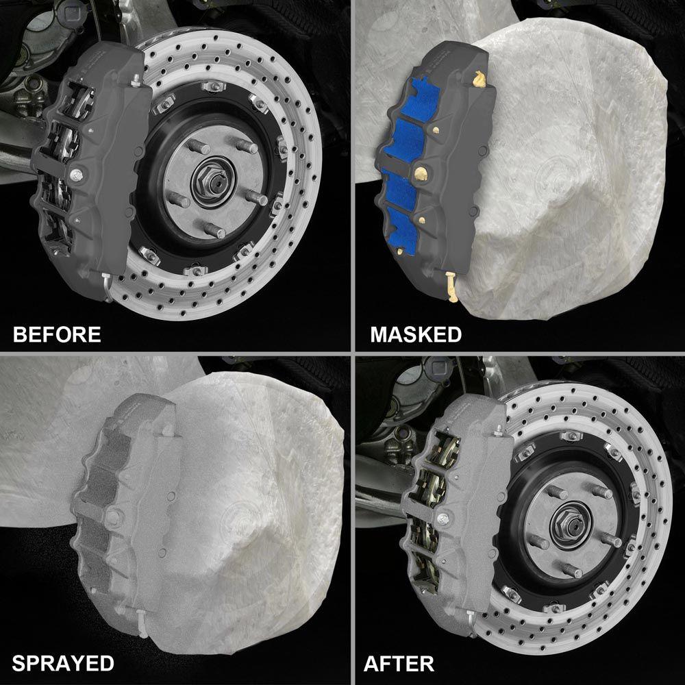 Silver Spray-On Brake Caliper Paint | E-TECH | Heat Resistant to 220°C