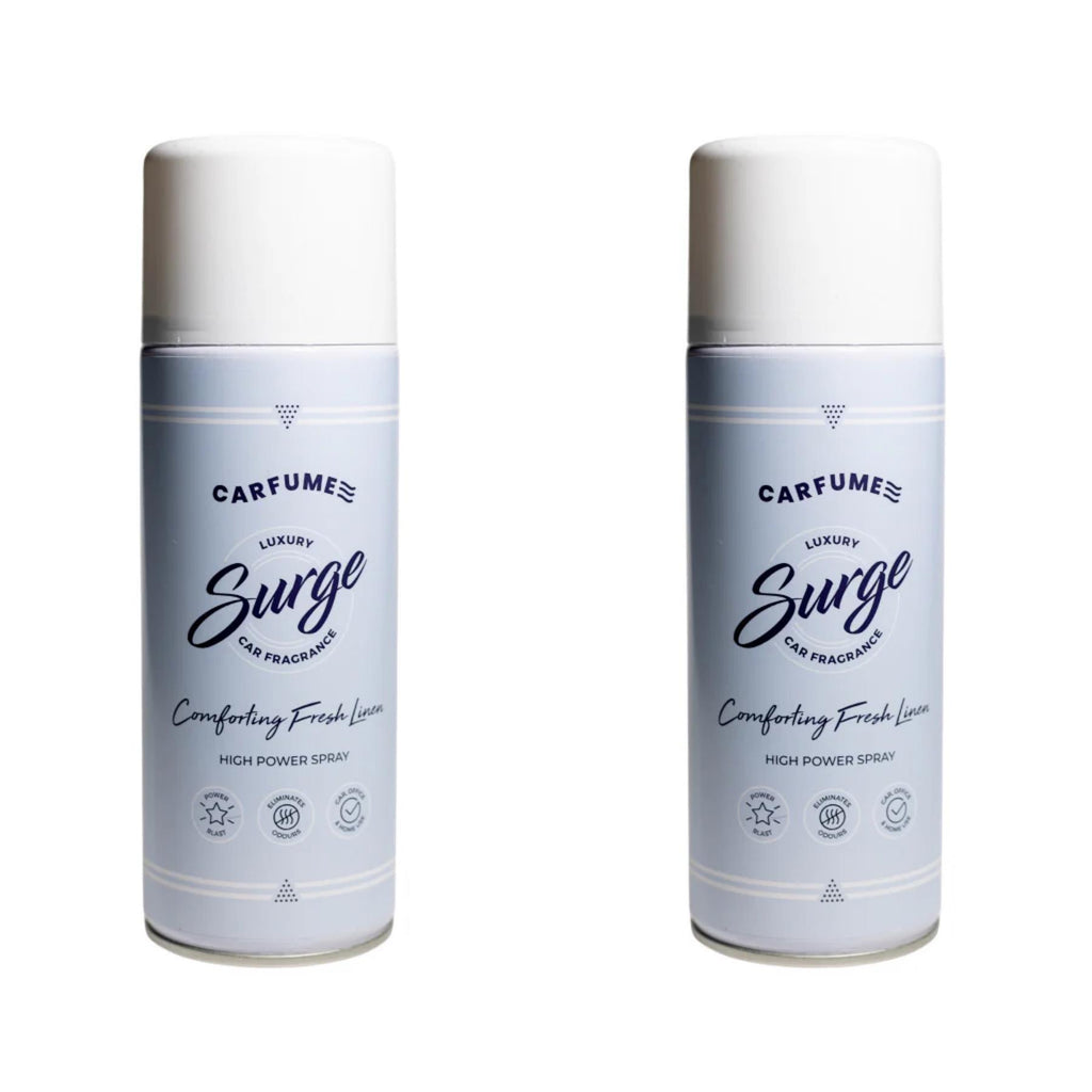 Carfume Surge Can - Fresh Linen x2