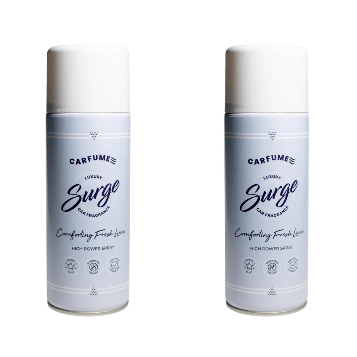 Carfume Surge Can - Fresh Linen x2