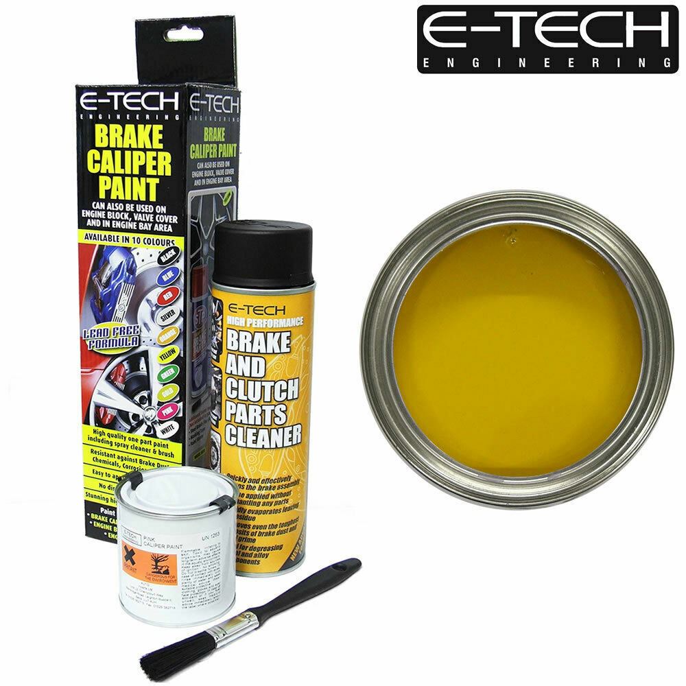 YELLOW Brake Caliper Paint Kit For Drums Car Engine Bay Car
