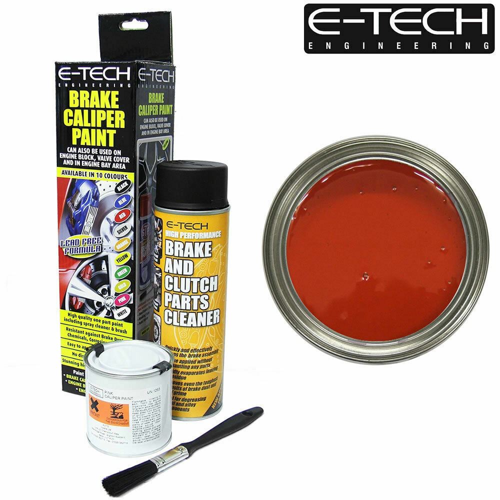 RED Brake Caliper Paint Kit For Drums Car Engine Bay Car