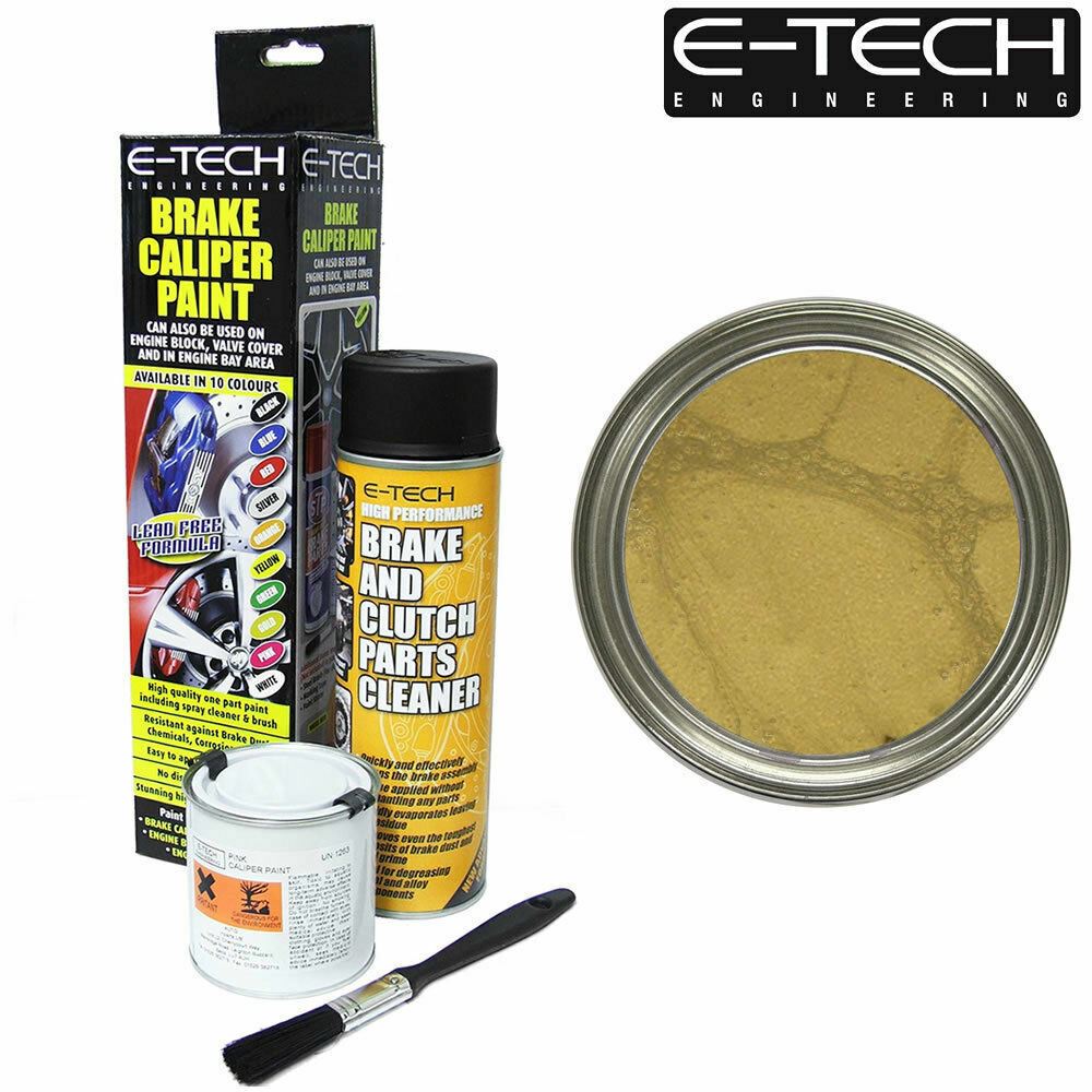 GOLD Brake Caliper Paint Kit For Drums Car Engine Bay Car