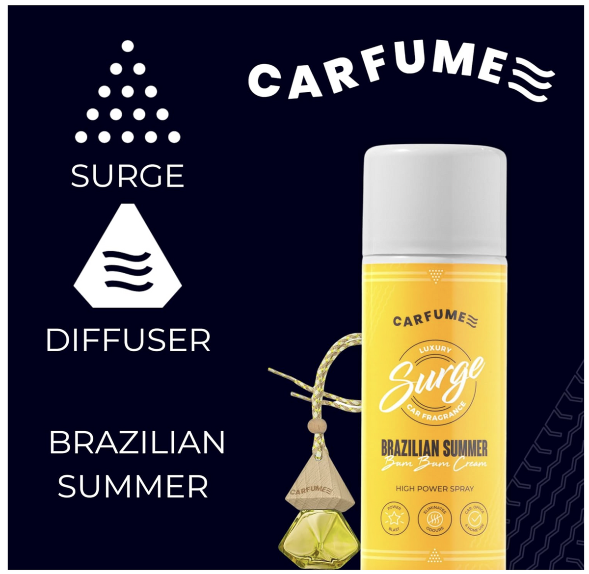 Carfume Surge Can - Summer Bum Bum x4