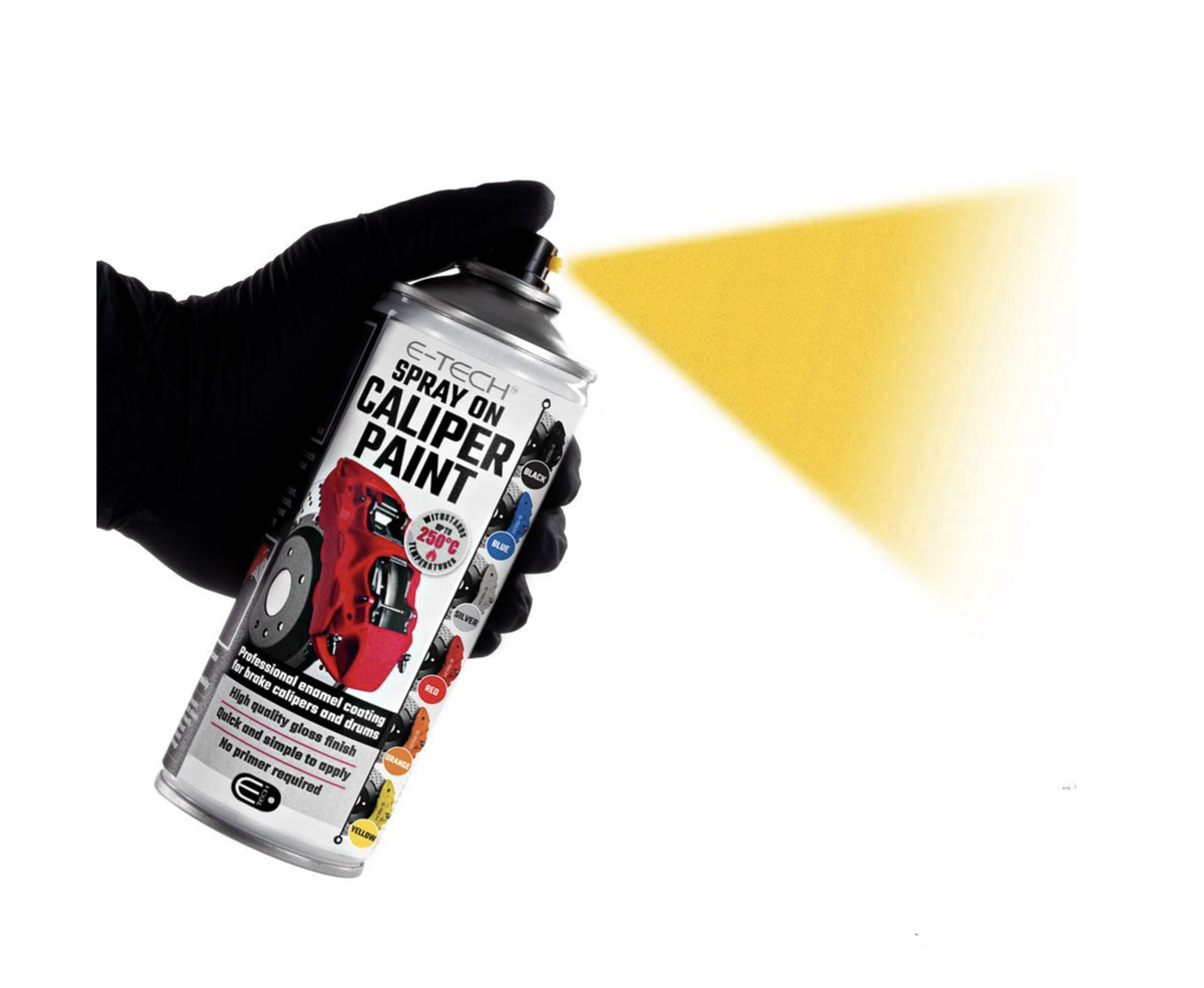 Yellow Spray-On Brake Caliper Paint | E-TECH | Heat Resistant to 220°C
