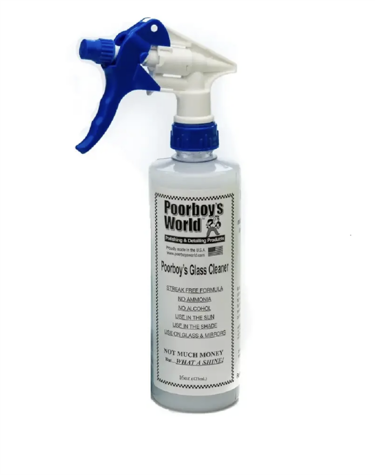 Poorboy's World Glass Cleaner 16oz with Sprayer