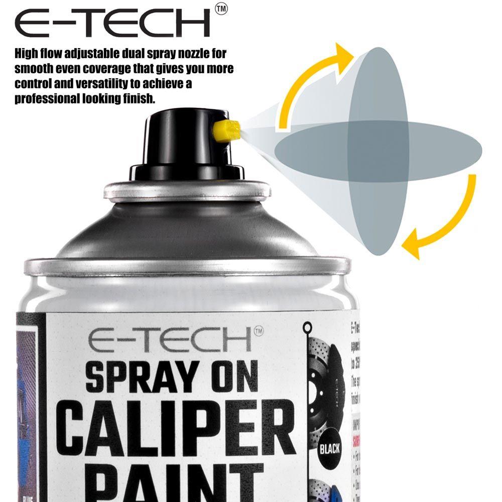 Silver Spray-On Brake Caliper Paint | E-TECH | Heat Resistant to 220°C