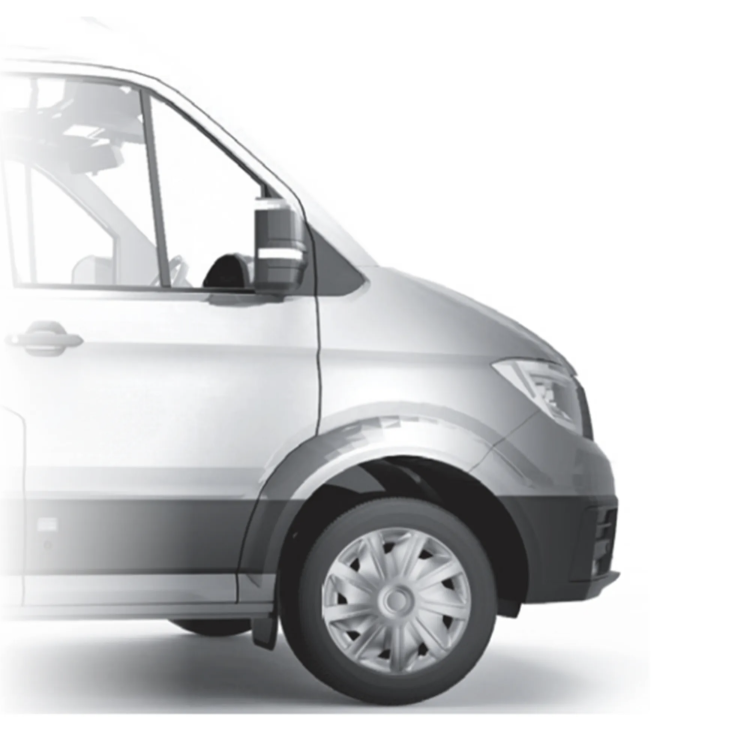 Commercial Wheel Trim For Peugeot Bipper 15" Silver Hub Cover Set of 4
