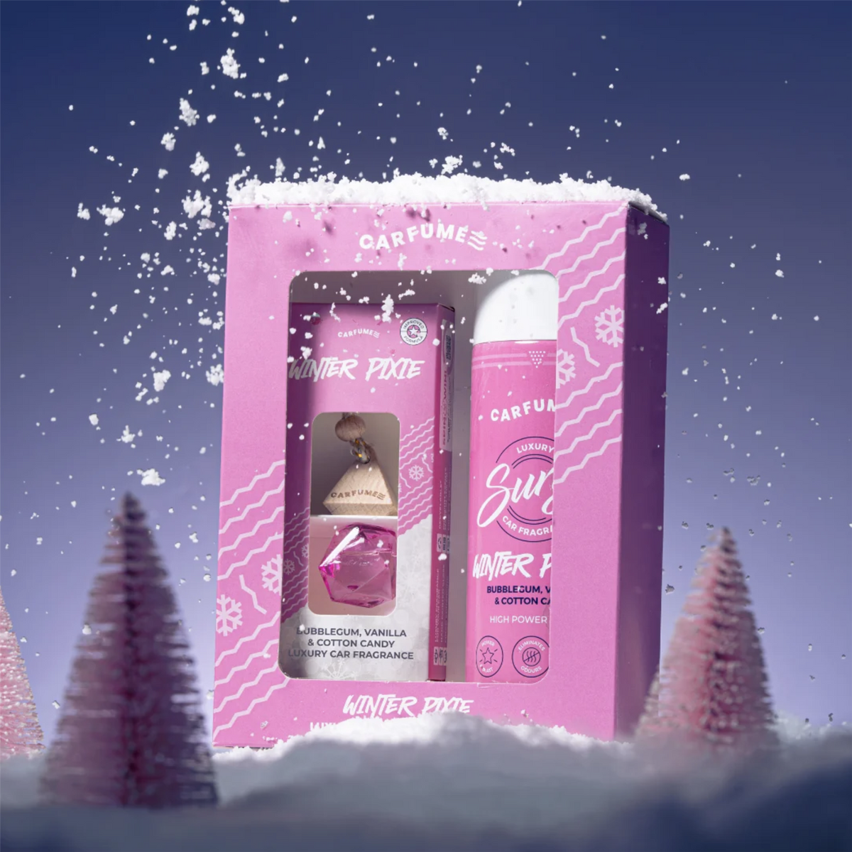 Car Fume Winter Pixie Gift Set Diffuser & Spray Can
