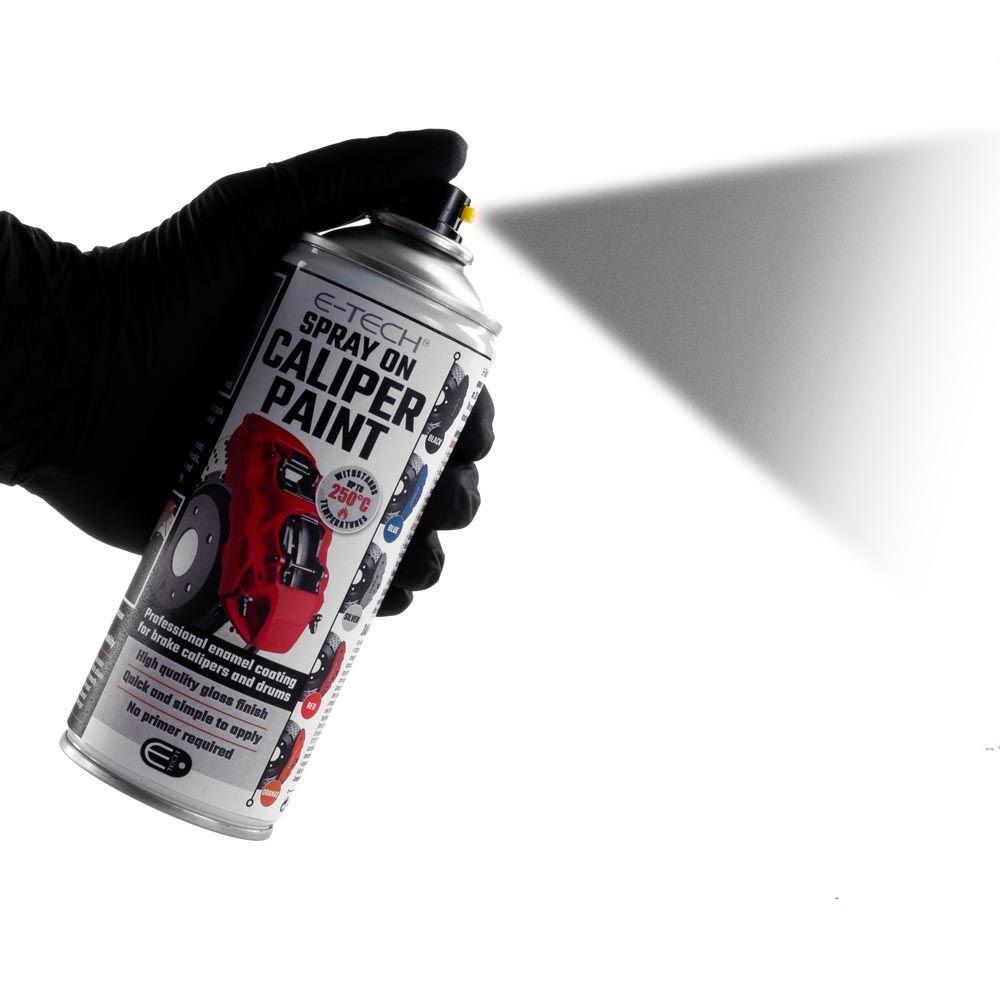 Silver Spray-On Brake Caliper Paint | E-TECH | Heat Resistant to 220°C
