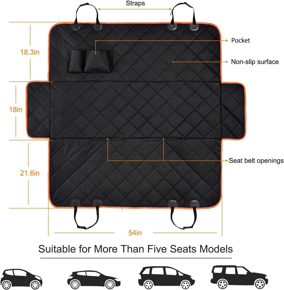 Black Pet Hammock For Jeep